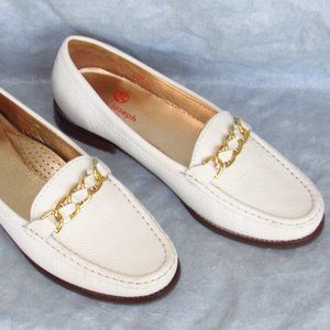 Marc Joseph “Park Avenue South” White Leather Loafers – US Size 8